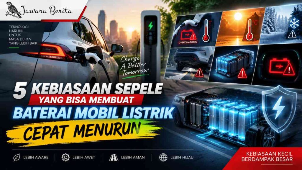 5 Kebiasaan Sepele yang Bisa Membuat Baterai Mobil Listrik Cepat Menurun
