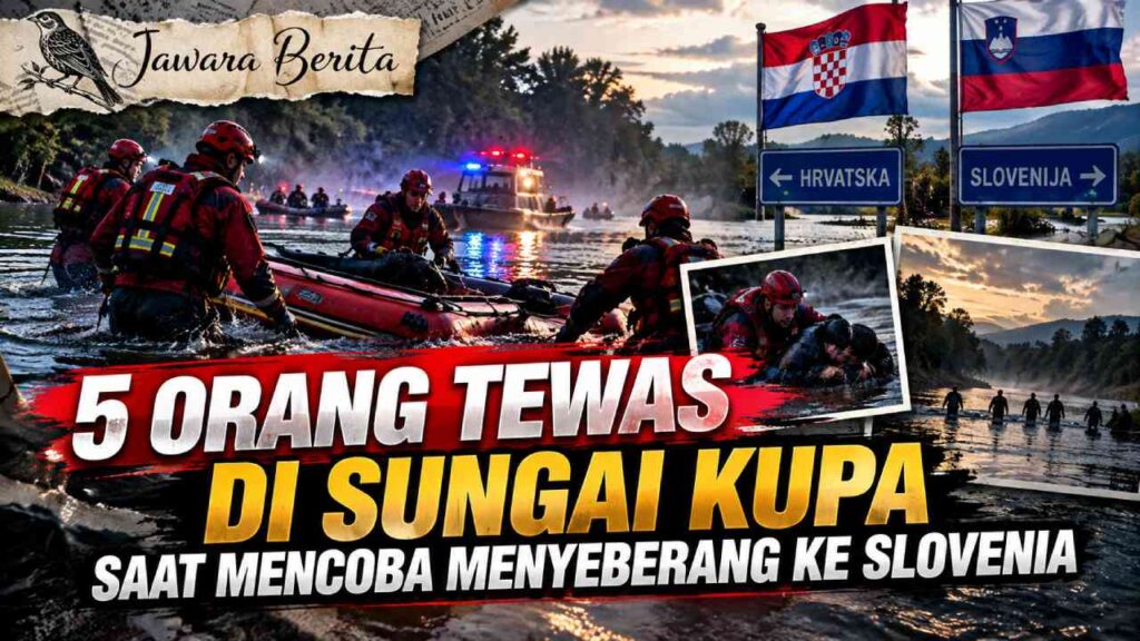 5 Orang Tewas di Sungai Kupa Saat Mencoba Menyeberang ke Slovenia