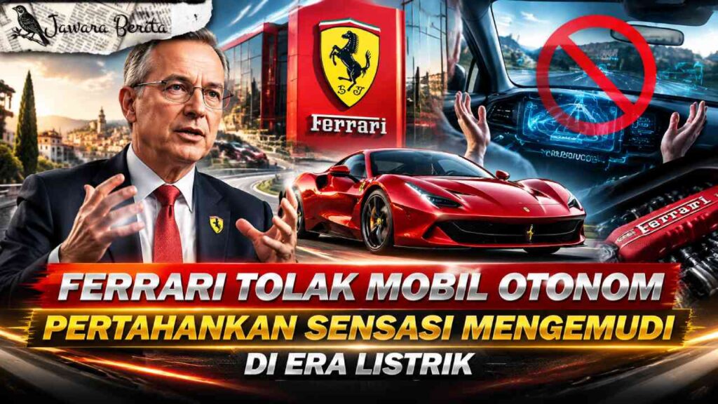 Ferrari Tolak Mobil Otonom, Pertahankan Sensasi Mengemudi di Era Listrik