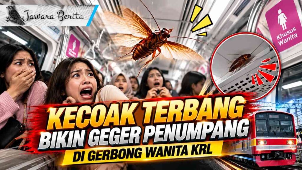 Kecoak Terbang Bikin Geger Penumpang di Gerbong Wanita KRL