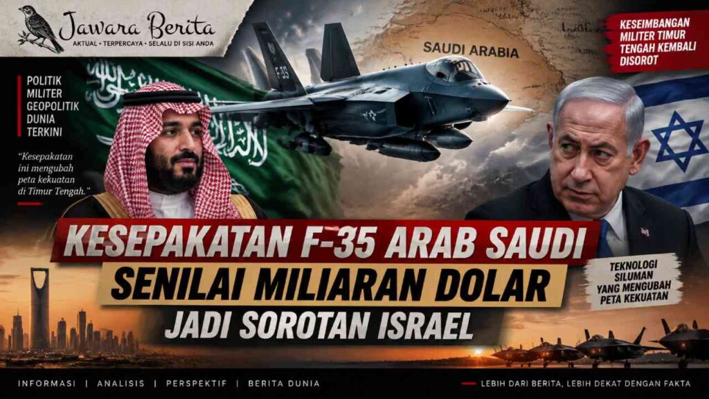 Kesepakatan F-35 Arab Saudi Senilai Miliaran Dolar Jadi Sorotan Israel