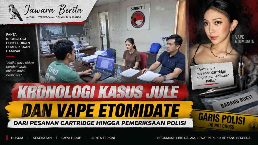 Kronologi Kasus Jule dan Vape Etomidate, Dari Pesanan Cartridge hingga Pemeriksaan Polisi