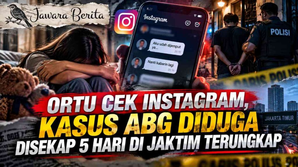 Ortu Cek Instagram, Kasus ABG Diduga Disekap 5 Hari di Jaktim Terungkap