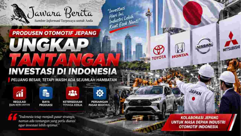 Produsen Otomotif Jepang Ungkap Tantangan Investasi di Indonesia