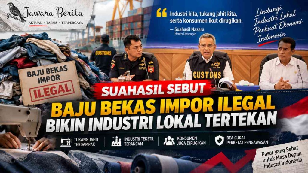 Suahasil Sebut Baju Bekas Impor Ilegal Bikin Industri Lokal Tertekan