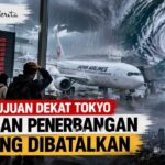 Topan Dujuan Dekat Tokyo, Ratusan Penerbangan Jepang Dibatalkan