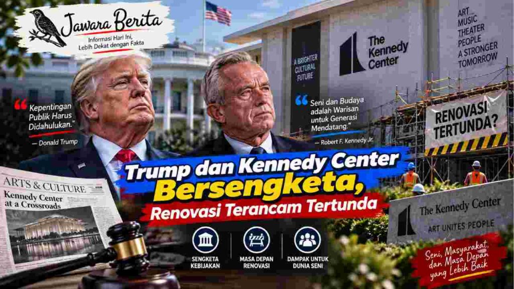Trump dan Kennedy Center Bersengketa, Renovasi Terancam Tertunda