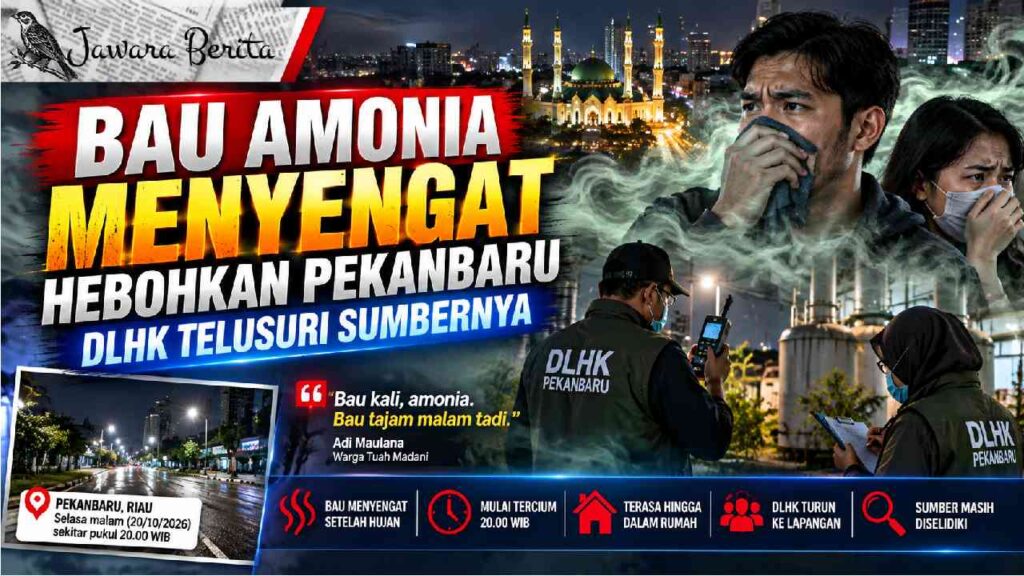 Bau Amonia Menyengat Hebohkan Pekanbaru, DLHK Telusuri Sumbernya