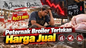 Biaya Produksi Tembus Rp23 Ribu, Peternak Broiler Tertekan Harga Jual