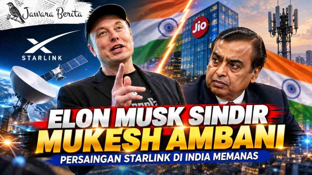 Elon Musk Sindir Mukesh Ambani, Persaingan Starlink di India Memanas