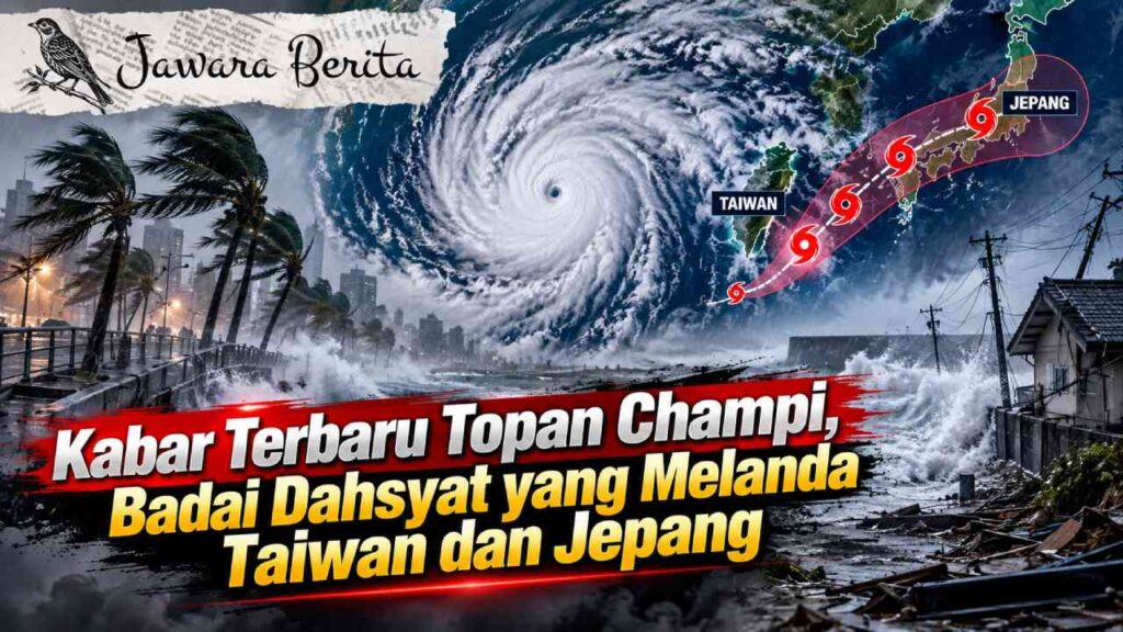 Kabar Terbaru Topan Champi, Badai Dahsyat yang Melanda Taiwan dan Jepang
