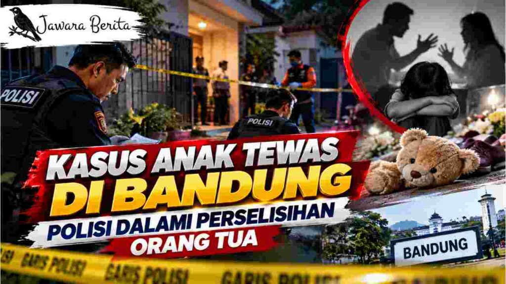 Kasus Anak Tewas di Bandung Polisi Dalami Perselisihan Orang Tua