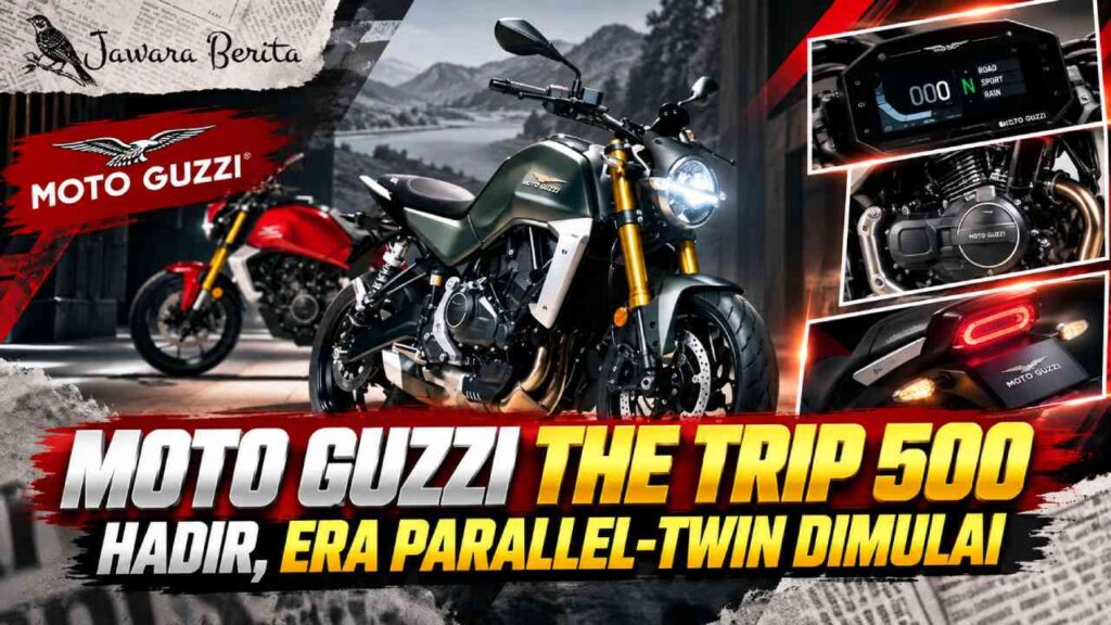 Moto Guzzi The Trip 500 Hadir, Era Parallel-Twin Dimulai