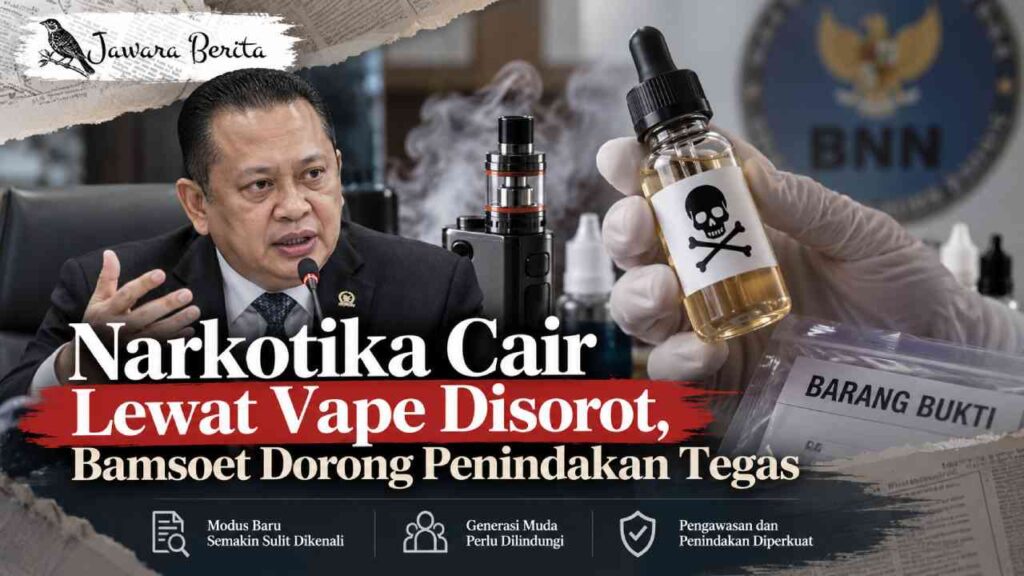 Narkotika Cair Lewat Vape Disorot, Bamsoet Dorong Penindakan Tegas