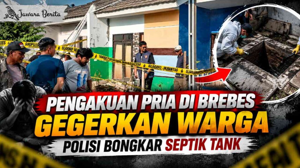 Pengakuan Pria di Brebes Gegerkan Warga, Polisi Bongkar Septik Tank