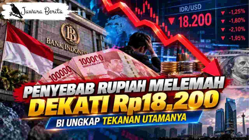 Penyebab Rupiah Melemah Dekati Rp18.200, BI Ungkap Tekanan Utamanya