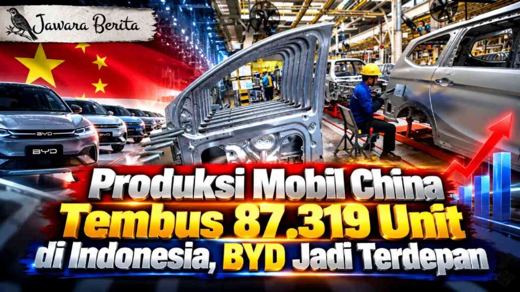 Produksi Mobil China Tembus 87.319 Unit di Indonesia, BYD Jadi Terdepan