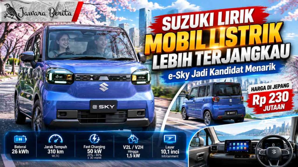 Suzuki Lirik Mobil Listrik Lebih Terjangkau, e-Sky Jadi Kandidat Menarik