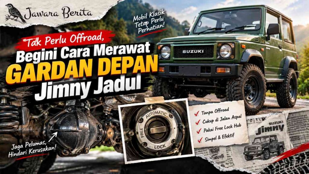 Tak Perlu Offroad, Begini Cara Merawat Gardan Depan Jimny Jadul