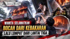 Wanita Selamatkan Bocah dari Kebakaran, Lalu Lompat dari Lantai Tiga
